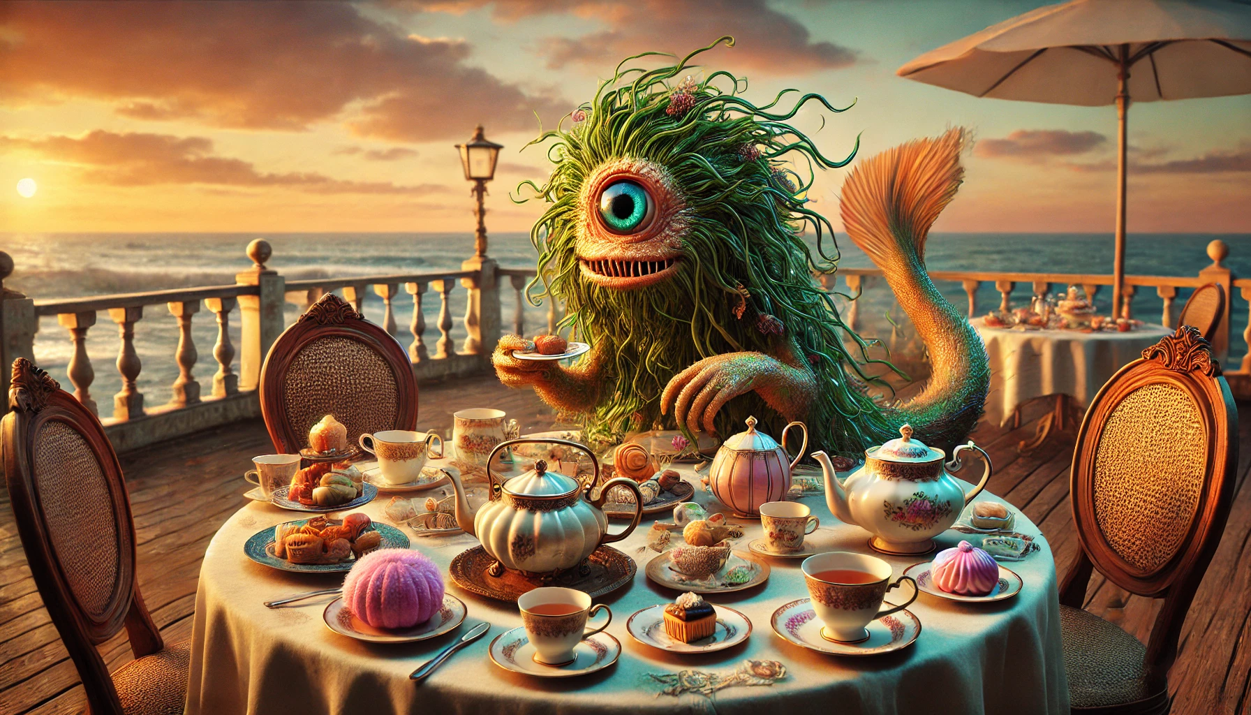 Laura Mutated Sea Monster Afternoon Tea